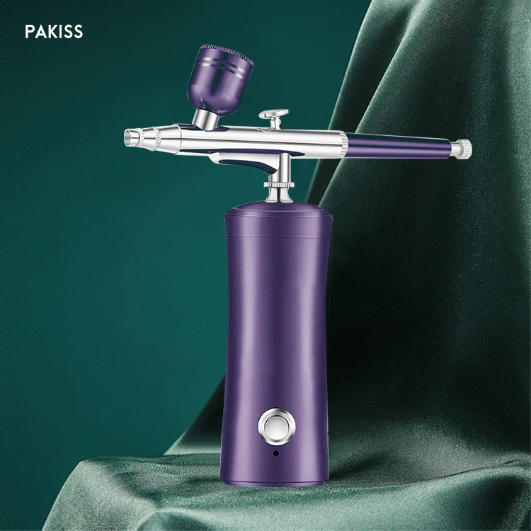 Pakiss Factory direct sales professional hand held oxygen small bubble face sprayer Airbrush Oxygen Injection