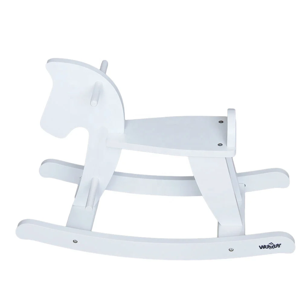 nordic style baby boy horse racing toy white infant life size kid riding horse kids wooden toys