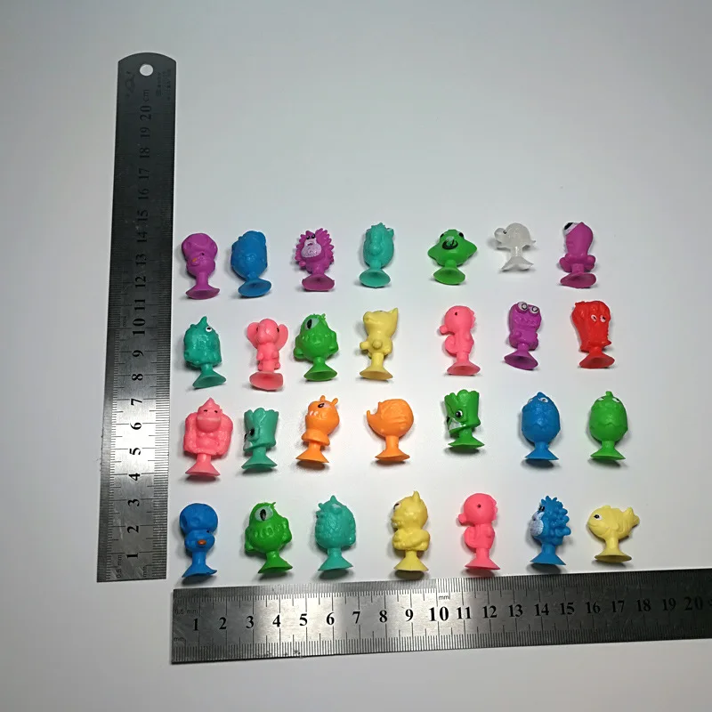 Mini Plastic Capsule Toys Doll Character Animal Suction Crazy Critter Figure Toys