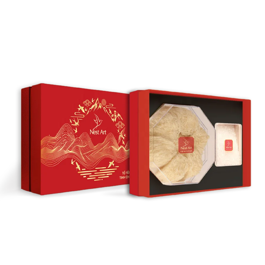 Вьетнамское Птичье гнездо, высококачественное изысканное Птичье гнездо, 100 г, красная коробка