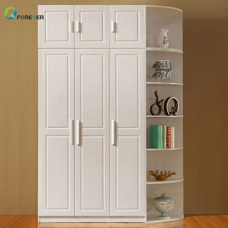 AILICHEN Beautiful Simple Design White Color Wooden Wardrobe Elegant With Big Space