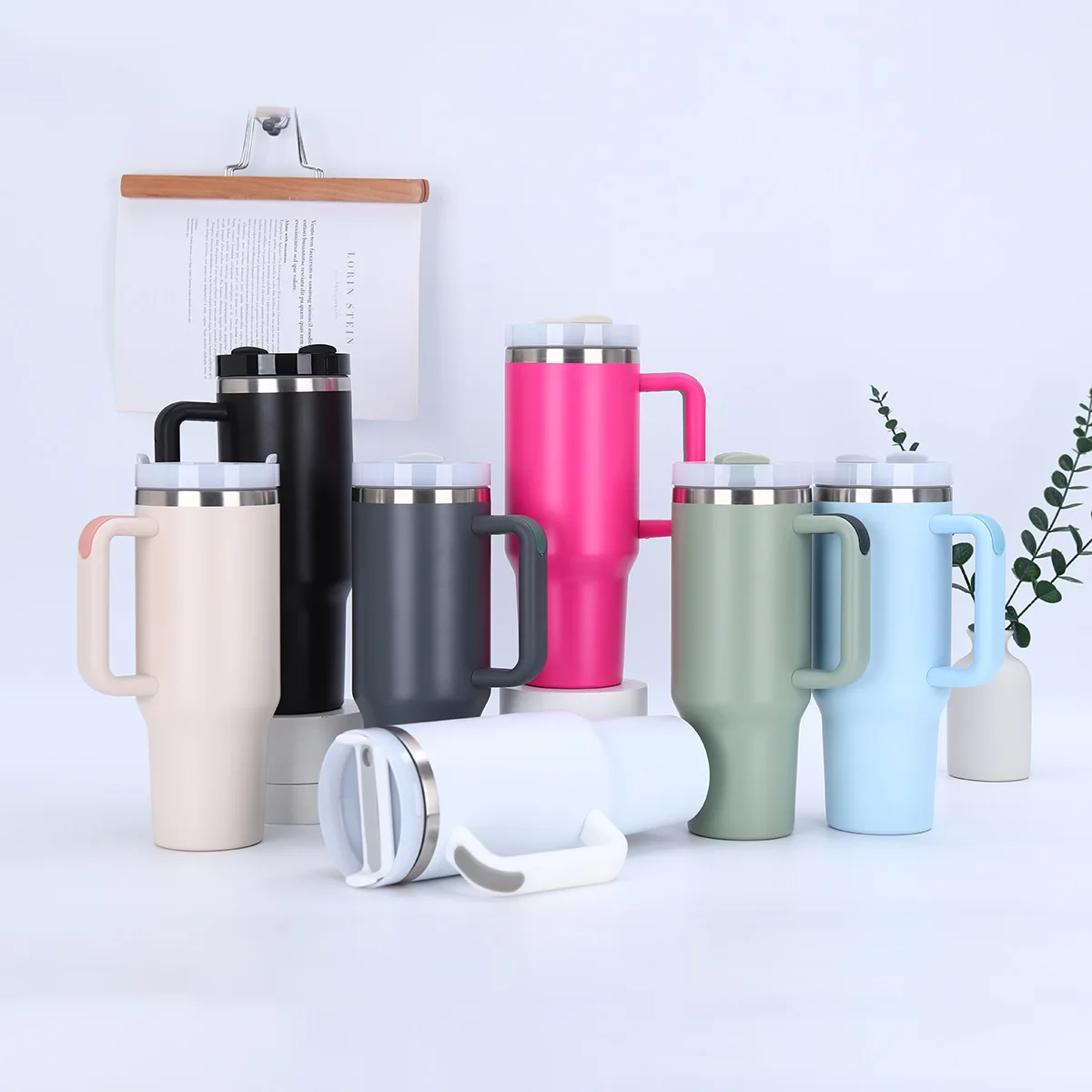 Оптовая продажа 40 унций сублимационный пустой стакан кружка с ручкой на заказ из нержавеющей стали вакуумный