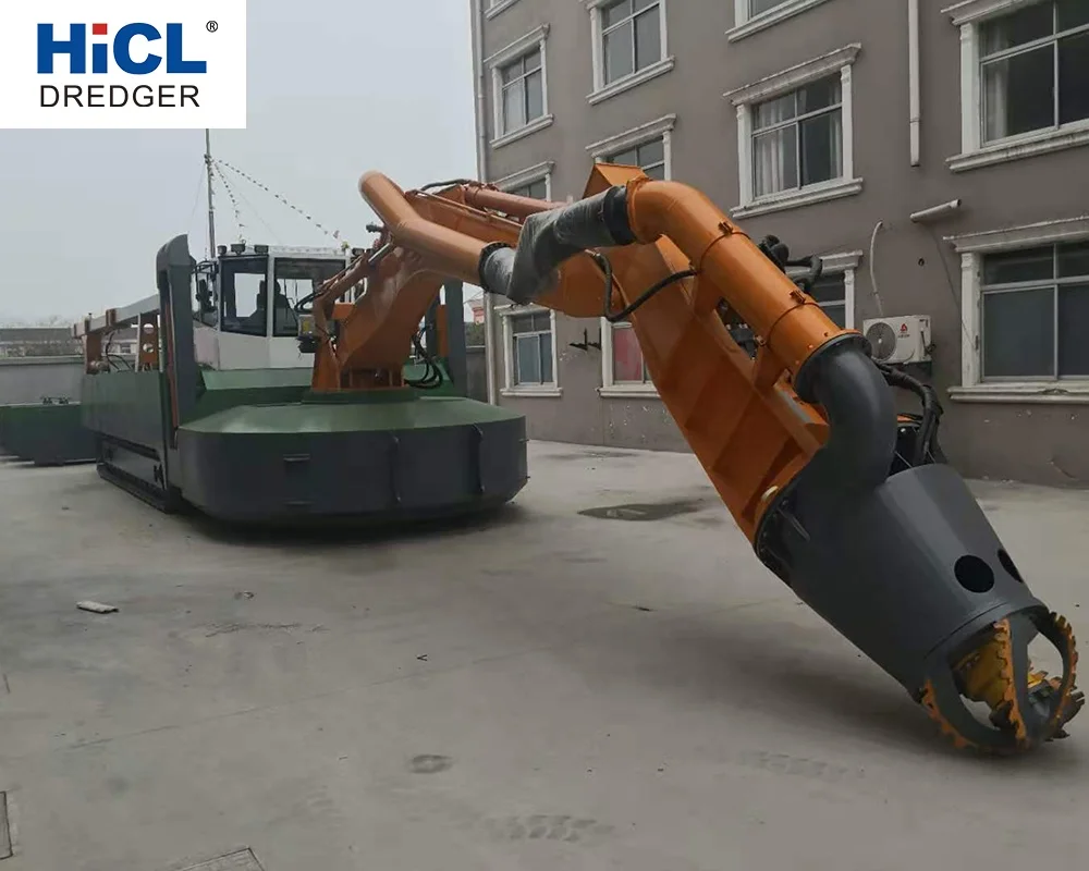 HICL shipyard suction dredger watermaster/single operator/floating/amphibious spider excavator/multipurpose/dredger sale