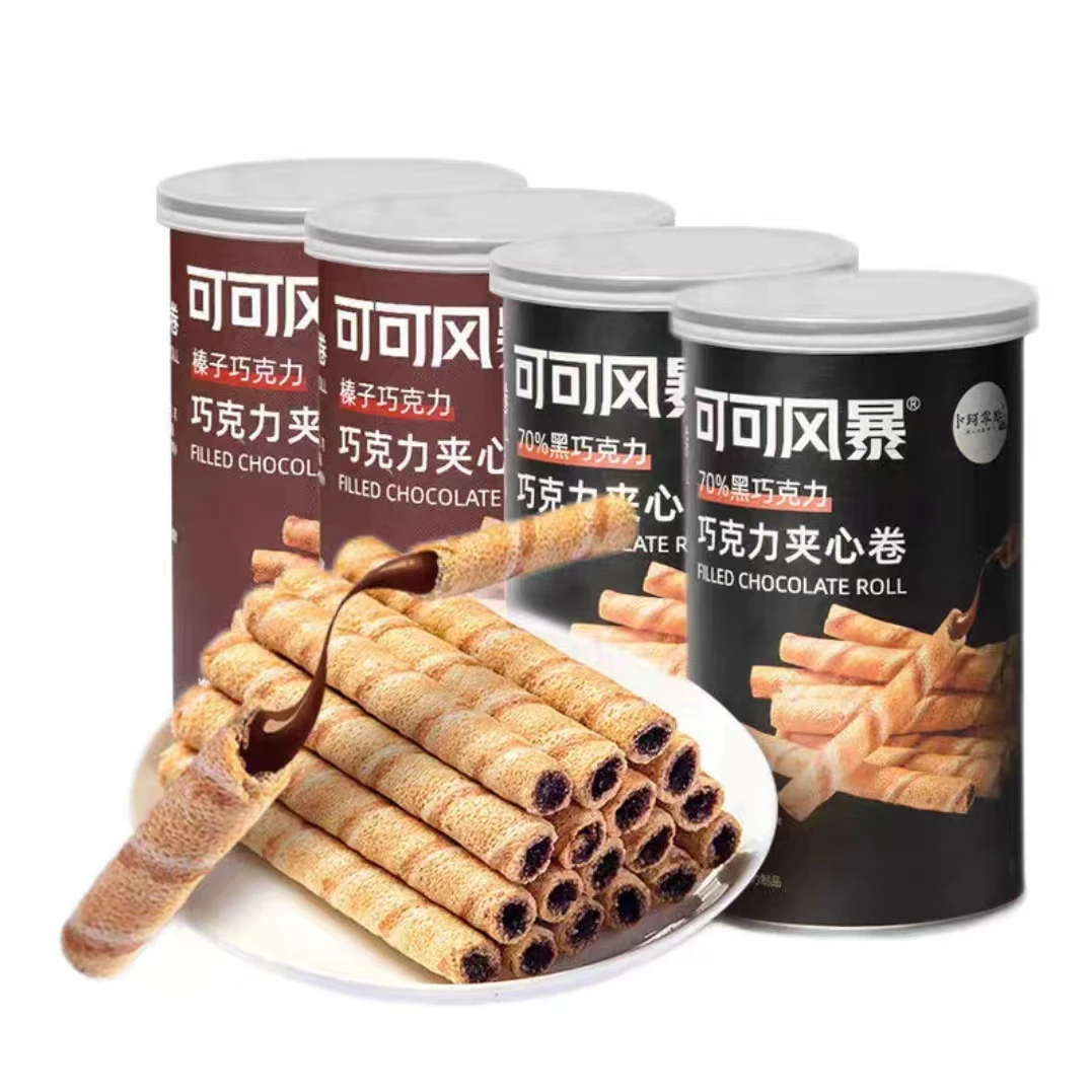 Cocoa 85g Chocolate Roll Roll Roll Biscuits Crispy Biscuits