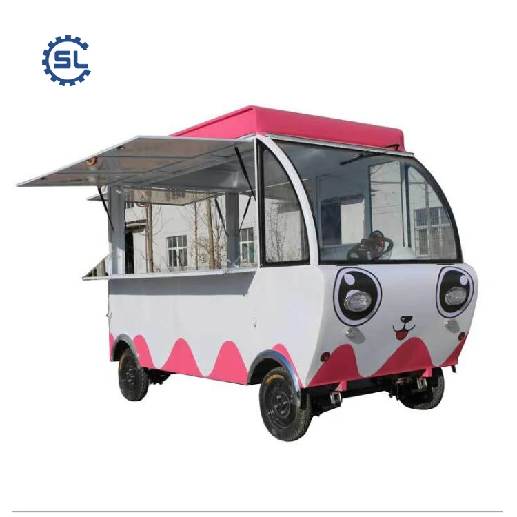 Factory Supply Electric Dining Car Mobile Breakfast Food  Coffee Cars