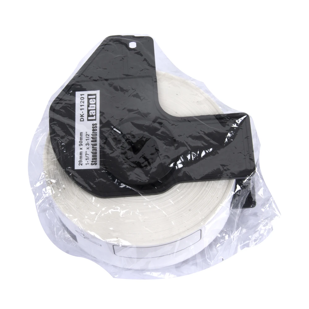 Compatible 1 DK11201 DK 11201 Black On White Standard Address White Paper Labels Thermal Paper Label Roll For Brother Printer