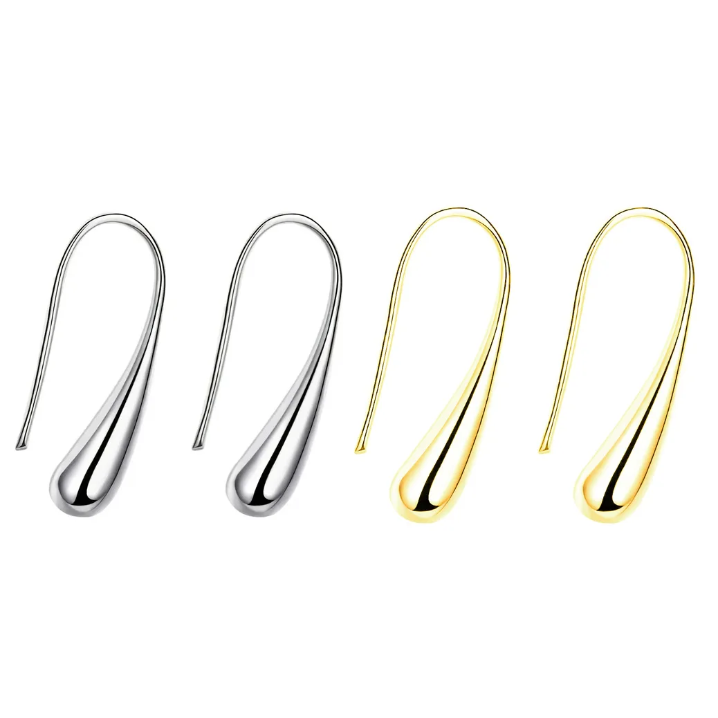 Hot Sale Ear Stud Female European And American Wind Simple Drop Ear Hook Silver Earring Women Earrings Wholesale