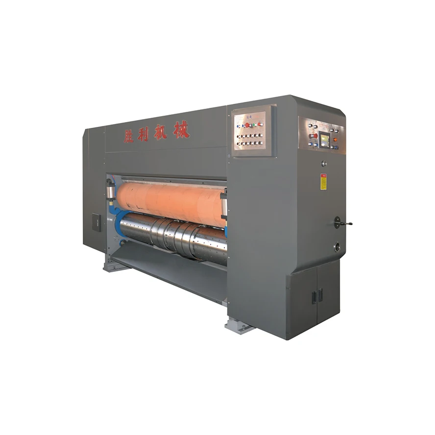GYK1270 corrugated cardboard 4 color flexo printer slotter and rotary die cutter folder gluer machine