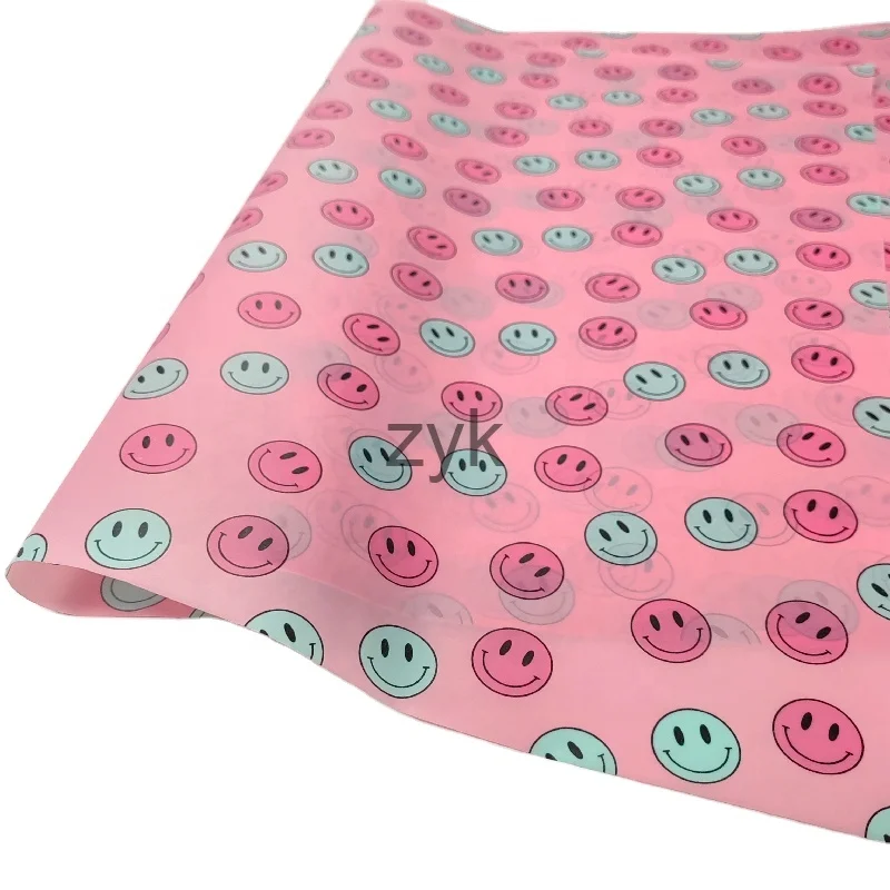 Cute Smiling Face Paper Crafts for Clothing & Shoes Packaging Wholesale 50x70 cm Perfect Gift Packaging handicraft in Stock