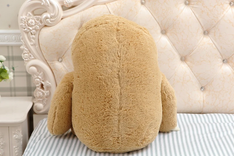 Free Sample Kawaii Adopt Me Big White and Yellow Sloth Plush Animal Pillow Stuffed Toy Soft Doll Education Toddle Gift