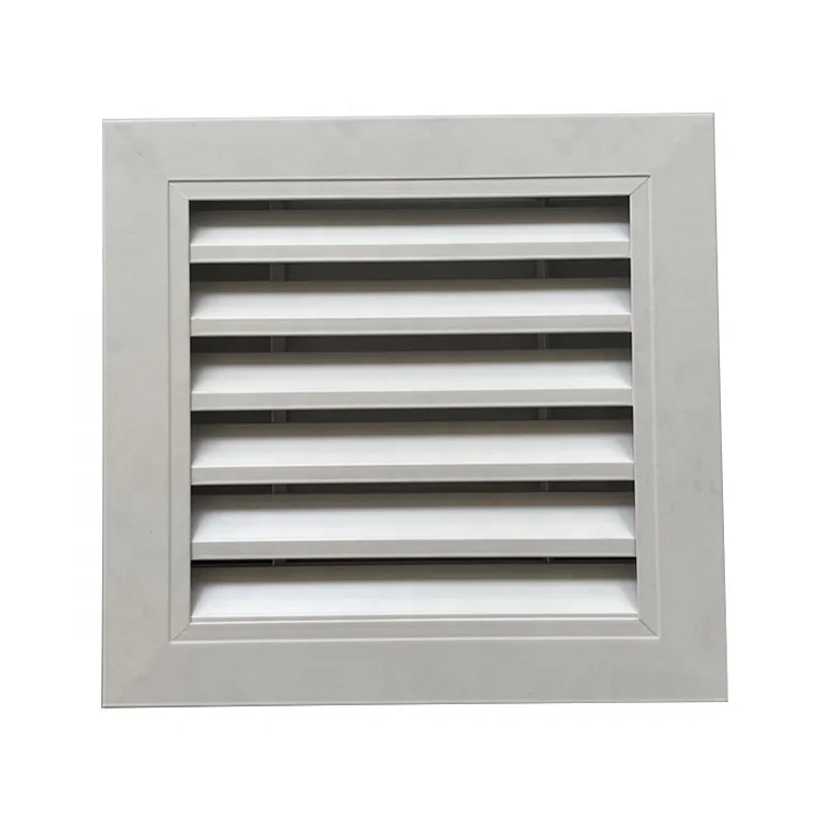 Exhaust Aluminum Waterproof Air Vent Louver Adjustable Angle Ceiling Air Vent Grille with Fixed Bars