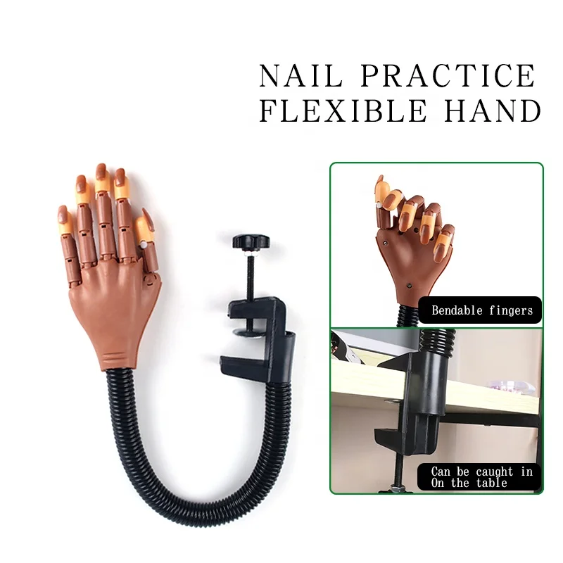 Manicure Prosthetic Hand Flexible Movable Joint Model Practice Prosthetic Hand Male And Female Mechanical Positioning Hand Model