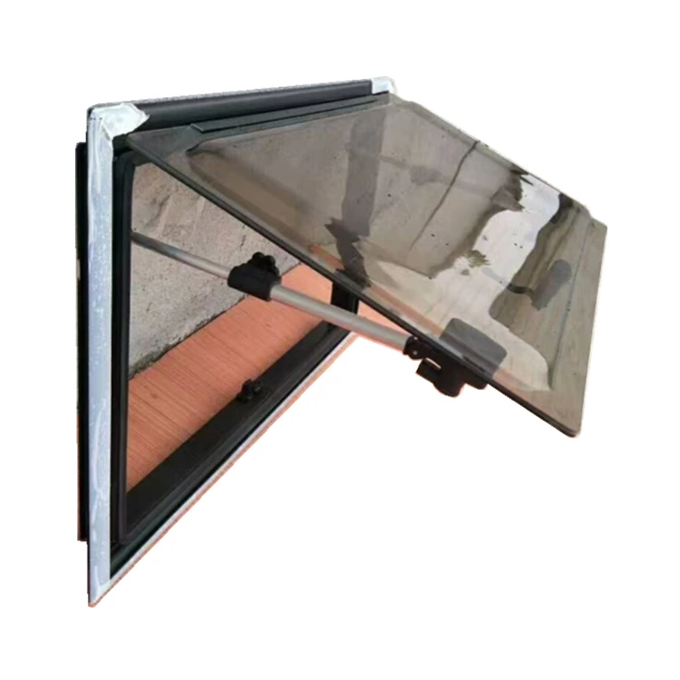 Factory Price Wholesale Custom Manufacturer Aluminum  double Acrylic rv caravan window with pleated blind and fly screen