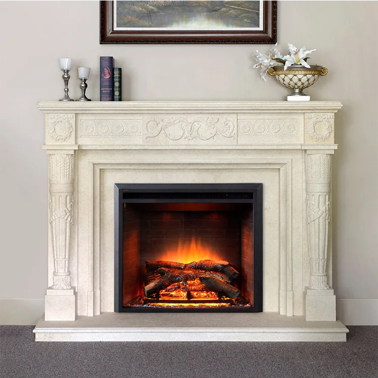 Interior Modern Marble Fireplace Surround