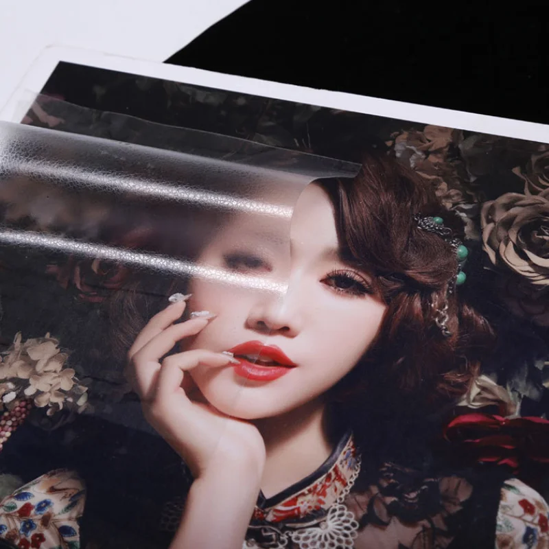 Jinan Powerful Cross Texture Cold Lamination Film Texture Pvc Film Photo Cold Lamination Film