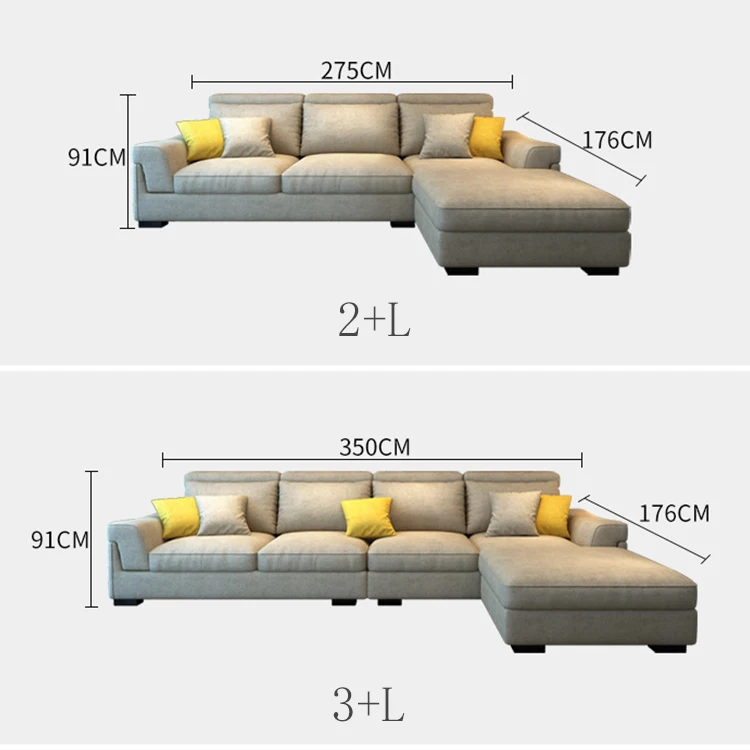 
new material leathery fabric sofa modern furniture l shaped sofa designs Living room corner sofa set furniture modern 