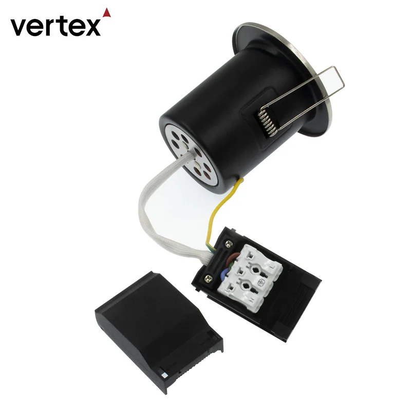 Gu10 Flicker Free Down Light 65MM Cut Out Fire Rated Recessed Downlight IP20 50W Max Round Led Fire Proof Spotlight