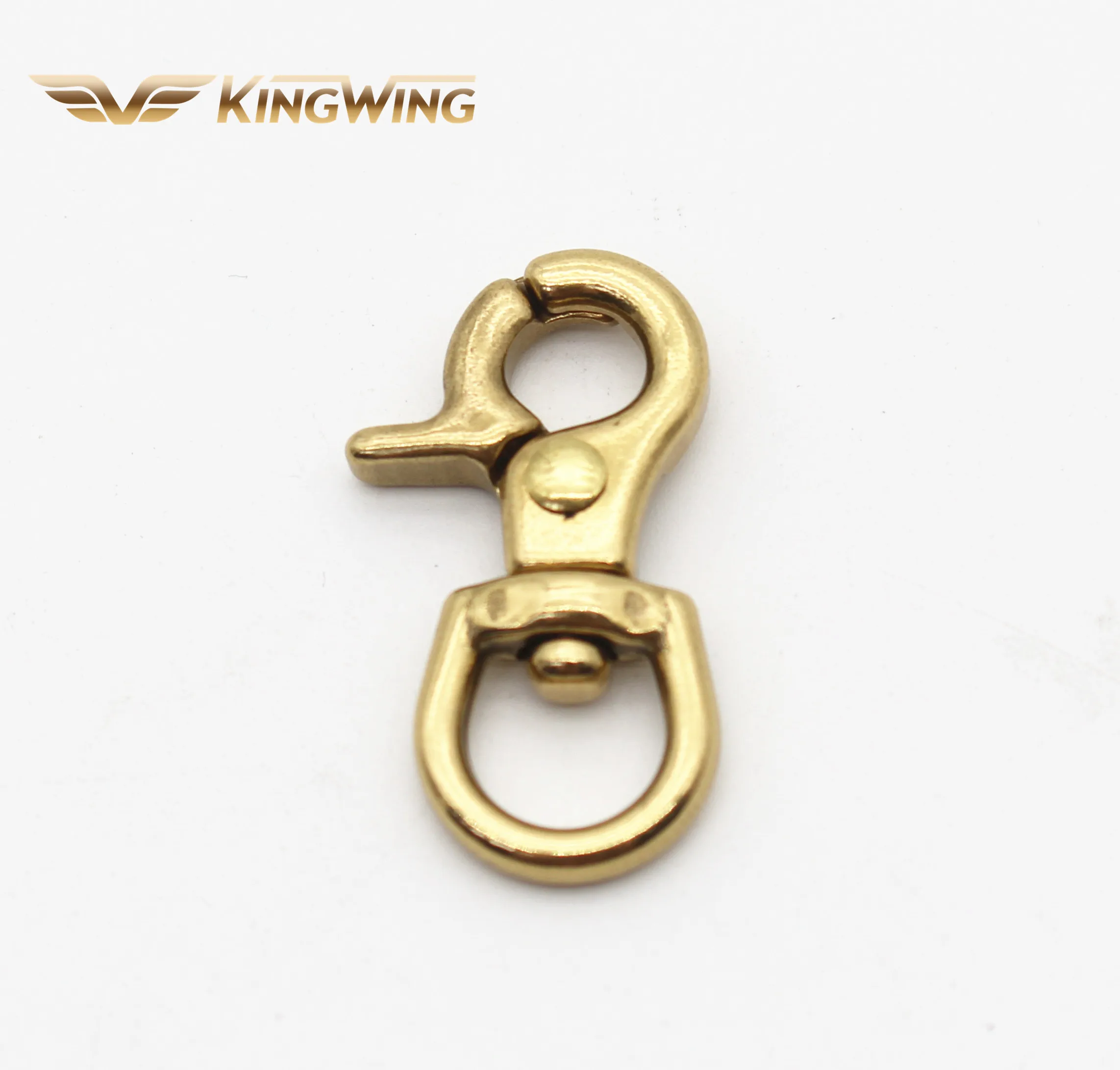 Solid brass metal swivel snap hooks carabiner luggage bag buckle