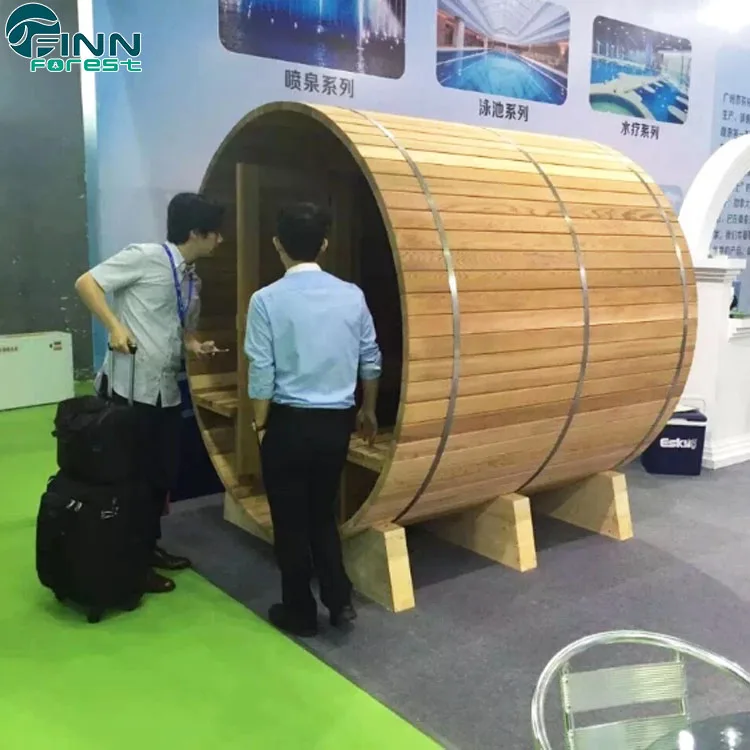 2-6 Person outdoor barrel sauna 2 person sauna room