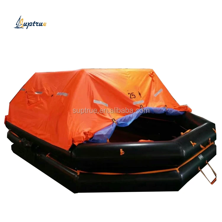 Wholesale price safety equipment  inflatable  15 person solas marine life raft for vessel