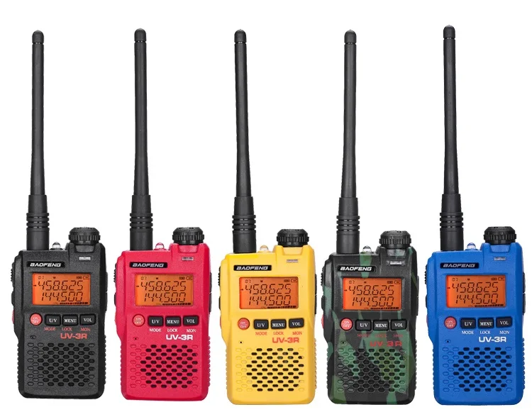 Baofeng оригинальная Заводская UV-3R цветная прогулочная taki uv 3r + Мобильная двухсторонняя радиоприемник Мини Двухдиапазонная портативная рация