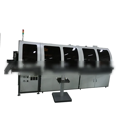 Glass Bottle Automatic Screen Printer with LED UV Cure S-304LED