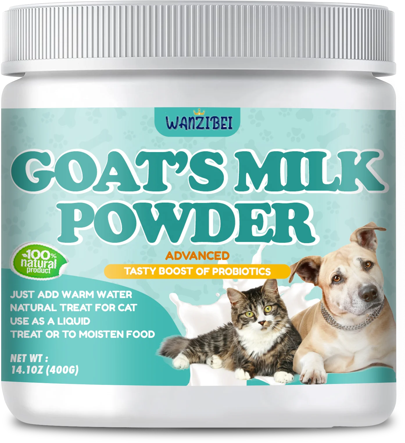 OEM/ODM Nutrition Pet Health Care Products Hot Selling Goat Milk Powder for Dogs Cats Canned Kitten Adult Cat Supplement