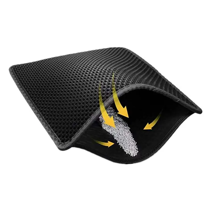 Factory Wholesale Box Double-Layer Trapper Waterproof Pet Cat Litter Mat Double Layer