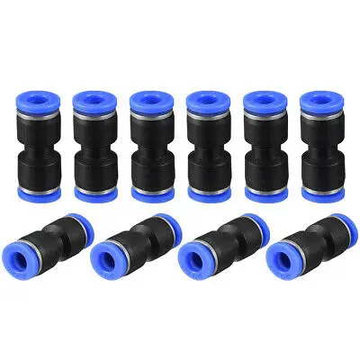 Quality Assurance Blue 100pcs  PUC One Touch Push In Air Fittings Quick Couplings For Wholesaler online