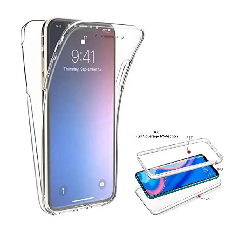 360 Degree Protection Shockproof Transparent Full Cover Cases Soft TPU Phone Case For Iphone 12 Pro Max