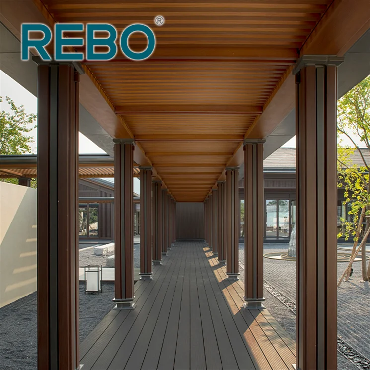 Waterproof bamboo outdoor floor covering for balcony