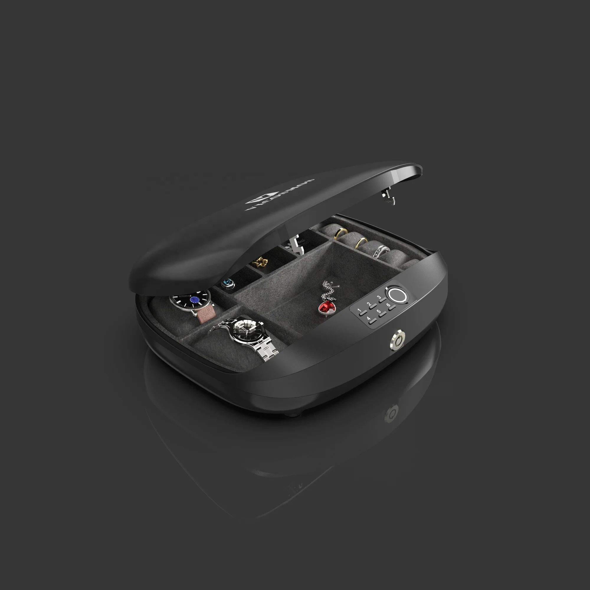 Woman Personal Electronic Digital Home Hotel Portable Fingerprint Money Jewelry Safe box