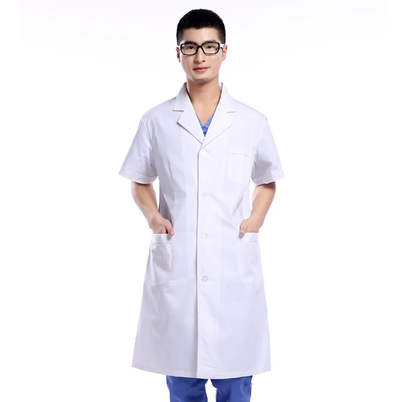 Medical Hospital Women Men White Comfortable Doctor Nursing Clothing Uniform