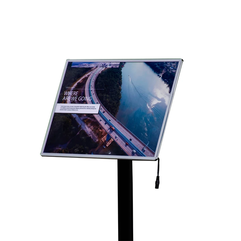 restaurant menu led display sign stand metal portable led display poster