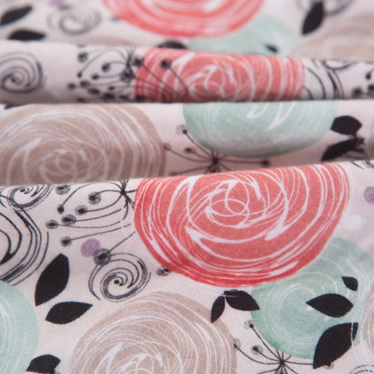 Selling 100% cotton fabric cheapest digital printed fabric custom cotton knit fabric for bed sheets