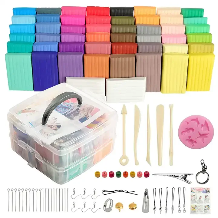 50 Colors 20g Professional China Non-toxic Oven Bake Polymer Clay Set