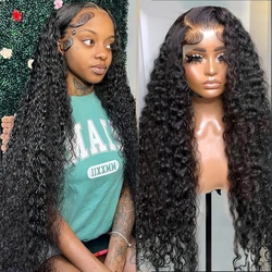 Water Curly 13x4 Lace Front Human Hair Wigs Wholesale 13x6 Loose Deep Wave Frontal Wigs 4x4 Closure Wigs For Women 100% Natural