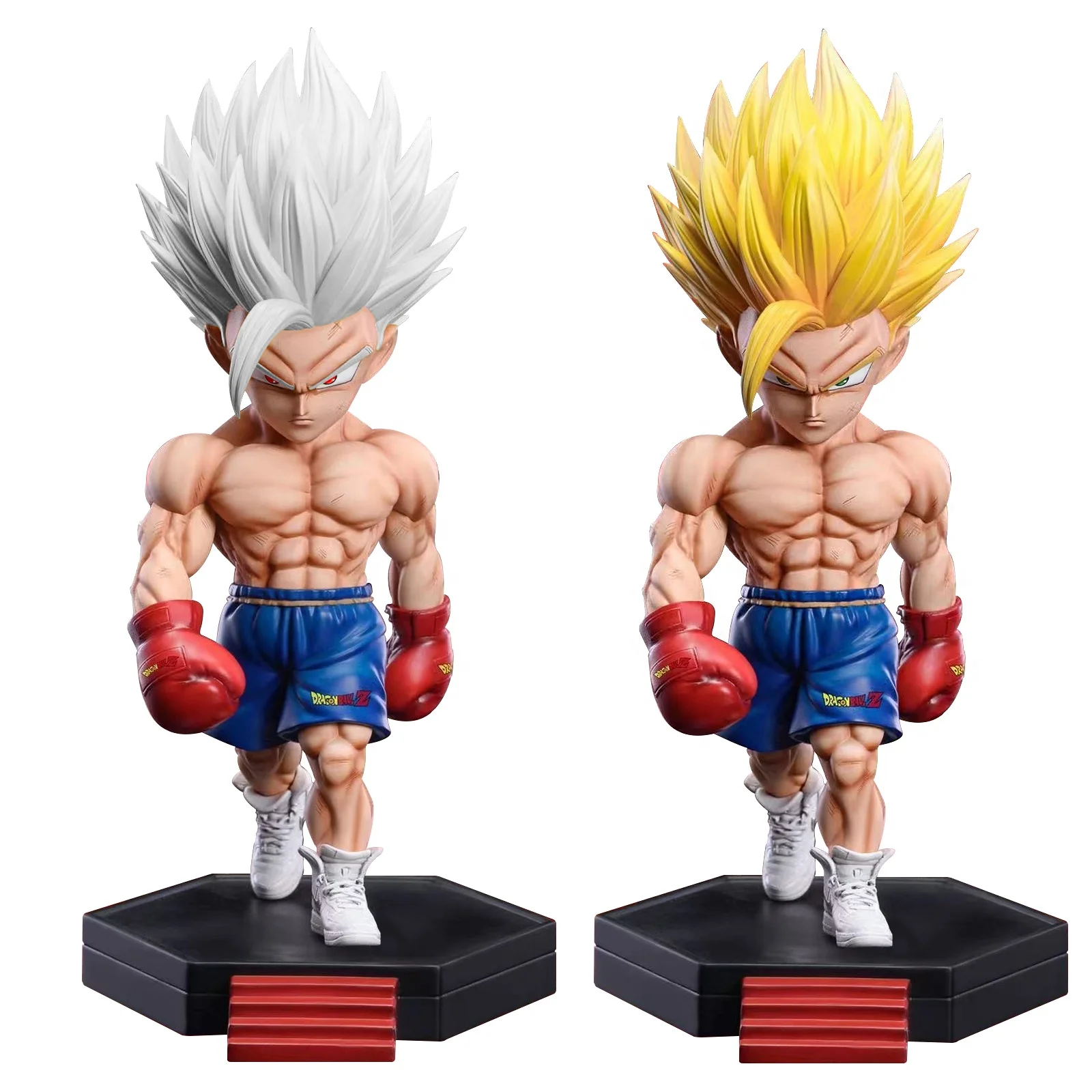 Anime Dragon Ba11 White Yellow God Gohan Figure Model goku figure Dumbbell Gk anime figure toys
