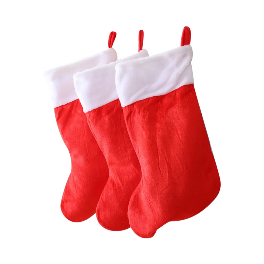 Недорогая Рождественская сумка-чулок для детей, для получения подарков