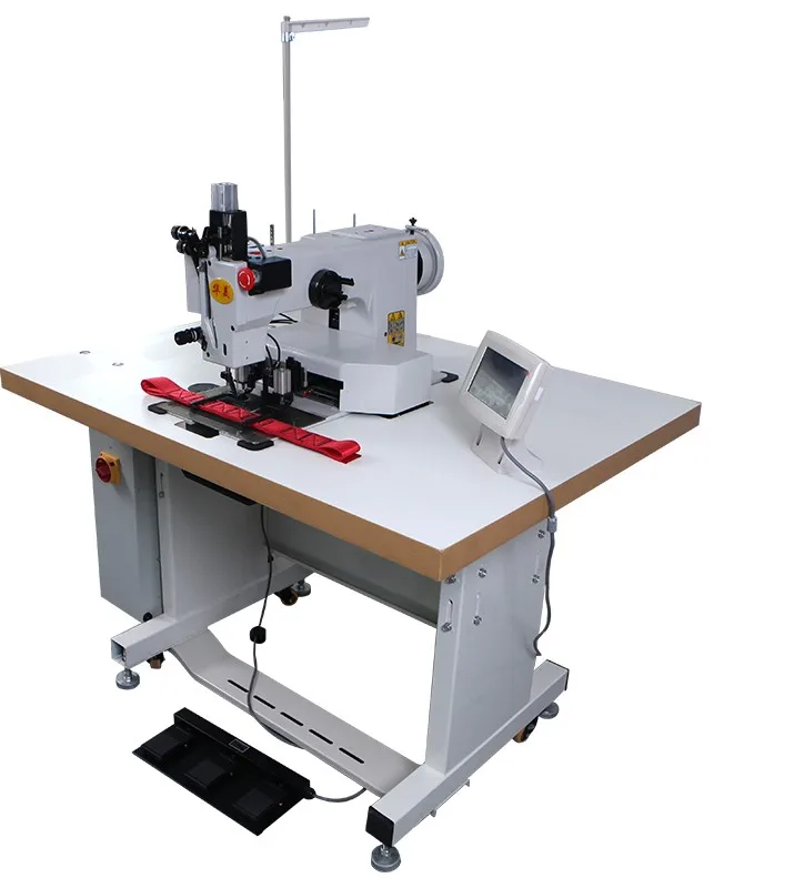 High quality  pattern sewing machine heavy duty leather belt making machine computerized sewing machine for pet strap watch band