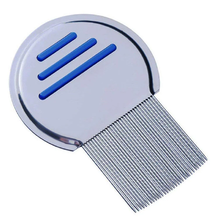 Pet Grooming product Stainless Steel Metal Head Needles Nit Lice Tick Louse Flea Comb Nit Free Terminator Lice Comb