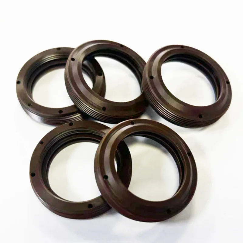 OEM High Quality Vespel PPS PEEK PTFE  Plastic CNC Machining CNC Turning Plastic Ring