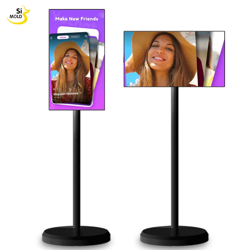 Universal 21.5 Inch Rechargeable Tv In-Cell Iptv HD Wireless Lcd Rotating Touch Screen Mobile Portable Tablet With 500w Camera