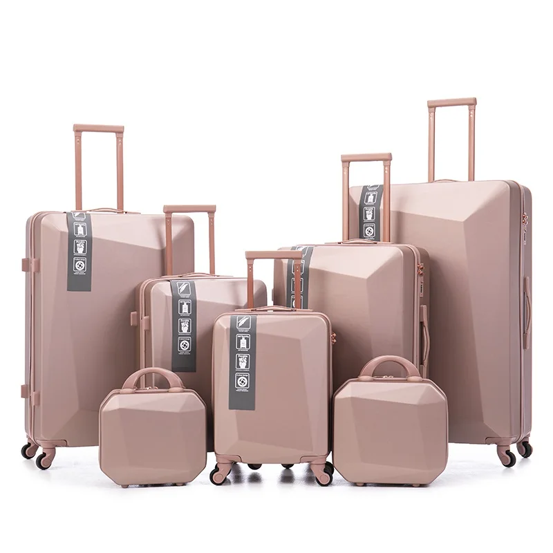 Wholesale Multifunctional ABS Hard Shell Trolley Koffer Cabin Travel Suitcase Luggage Set