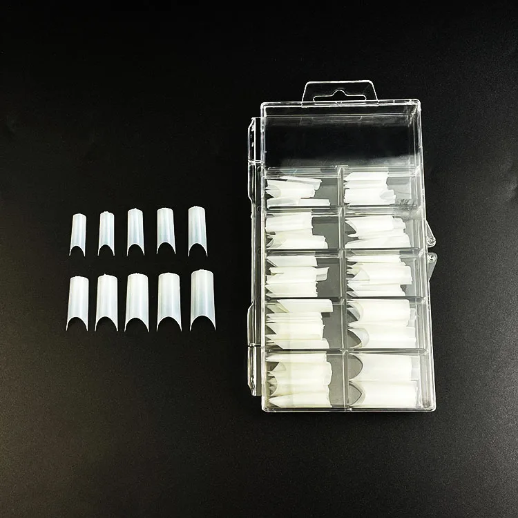 Nail Art Tools Artificial False Nails extra long c curve coffin nail tips