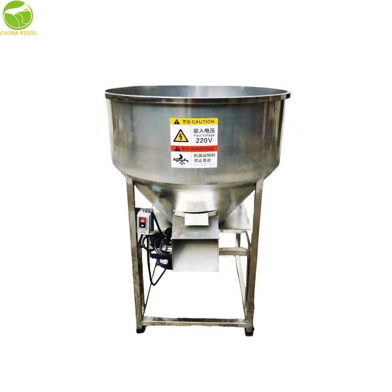 Multifunctional Stainless Steel animal feed mixer or crusher chicken machine automatic poultry feed grinder and mixer