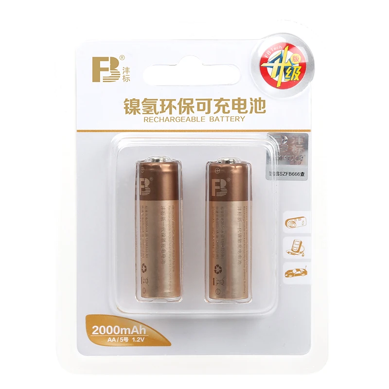 FB AA No.5 2000mAh Ni-Mh high capacity energy saving aa ni-mh rechargeable battery