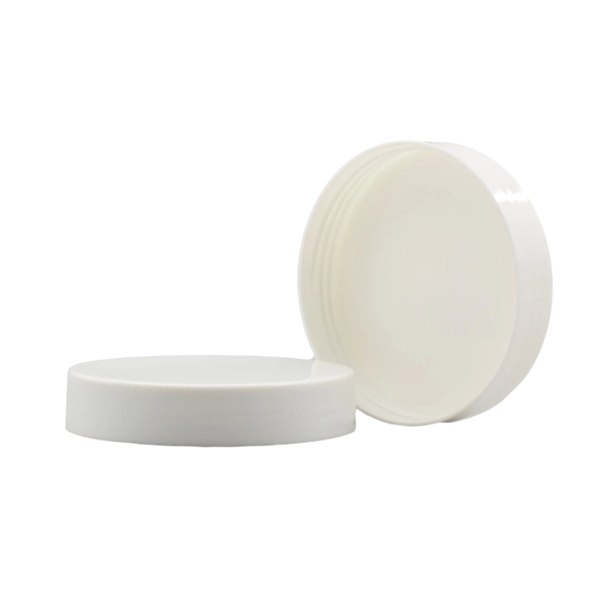 Wholesale Custom Plastic Bottle Cap 70/400 70mm Matte White Black Wide Mouth  Jar Lids