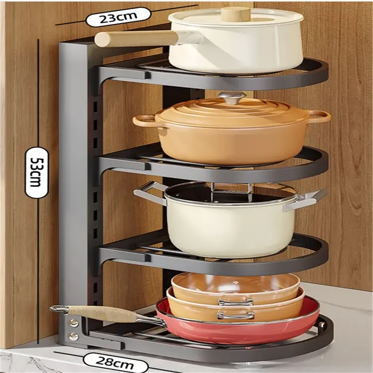 2 /3/4  Tiers Basket Rotate Home Dish Drainer Dryer   for Kitchen  Dish Drainer Rack  Drawer