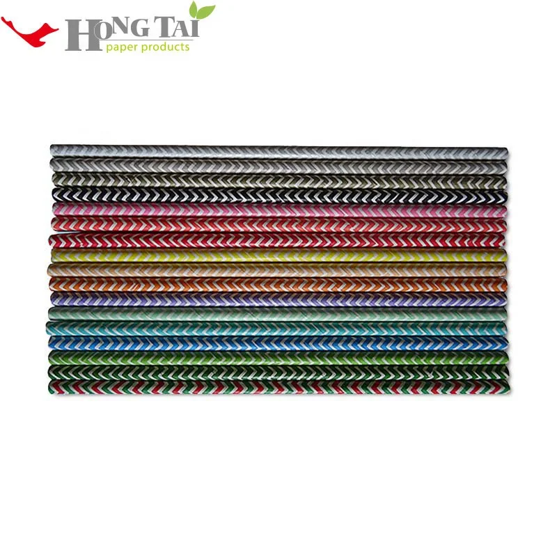 China manufacturer biodegradable custom made drinking paper straws
